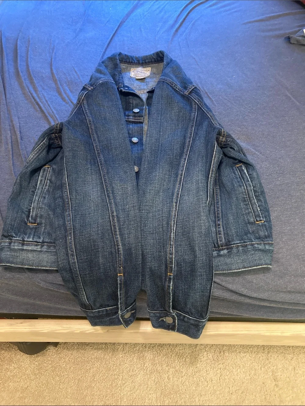 Polo by Ralph Lauren Indigo Denim Jacket size Large excellent condition